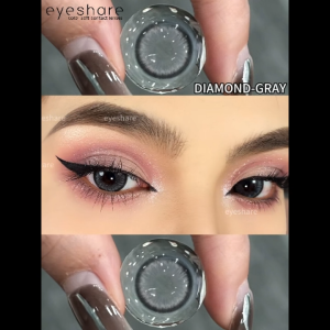 Eyeshare Diamond Series คอนแทคเลนส์สีเทา คอนแทคเลนส์แฟชั่น DIA14.5mm 2 ชิ้น ใส่สบายตา