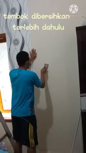 WALLPAPER STICKER WALLPAPER DINDING TINGGAL TEMPEL 45CM*7-8METER MOTIF