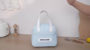 Square-Shaped Food Bag with Handle and Cute Smiley Design RH2511/RH2512