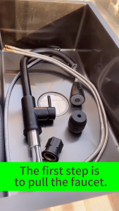 KOLIKOLI 360° Rotating Kitchen Faucet: Compact, Three-speed Stainless Steel Hot & Cold Faucets