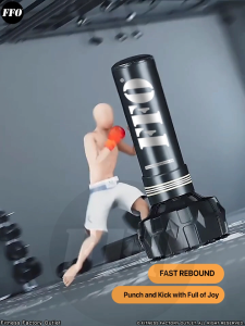 Standing Punching Bag FFO 2025 HOME Kick Boxing MMA UFC Muay Thai KungFu Premium Quality Punch Bag Sand Bag Punching Bag Fighting Training Kick