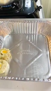 Almunium Foil Tray cup OX 100250 1 pack isi 100 pcs OX 1400 ISI 50pcs/lasagna macaroni Schotel Dimsum Mentai