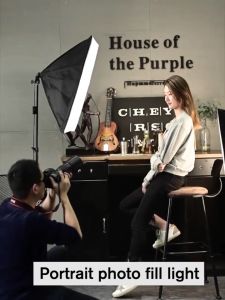 Softbox 50x70cm Stduio Continuous Lightting With 3 Colors Temperature 300W Photography Bulb