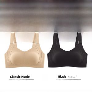 MiiOW | Cat Woman Underwear Thin Womens Small Chest Illusion Summer New Style Prevent Sagging Large Size Bra Nylon Material V-Neck Design