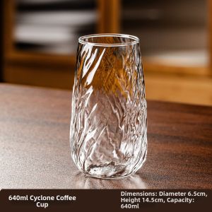 ZHUXI | High-end Glass Coffee Cup Vintage Style