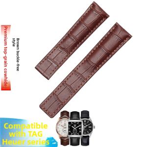 Woalmorn | Non-OEM Leather Waterproof Watch Strap Fold Clasp