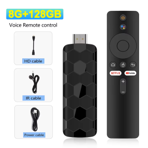 Fast Streaming Android 16 Smart TV Stick WiFi6 Bluetooth Support 4K 8K UHD Image With Voice Control Remote For Netflix YouTube