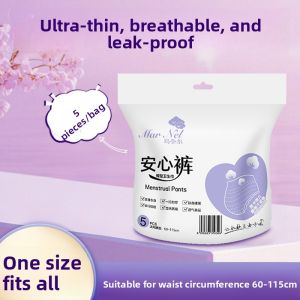 Postpartum Womens Leakage-Proof Comfortable Pants Period Underwear Absorbent Cotton Surface Night Day Use Hygienic Pads