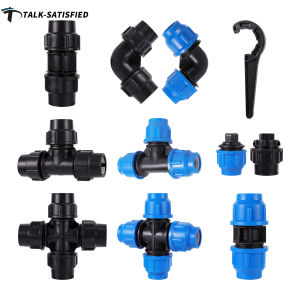 Quick Connector Ball Valve Pe Valve Straight Tee Elbow Outer Diameter 25mm Pipe Connector Irrigation Pipe Water Valve PVC PE Tube Tap Water Splitter Plastic Quick Valve Connector Garden Agriculture Irrigation Water Pipe Fittings