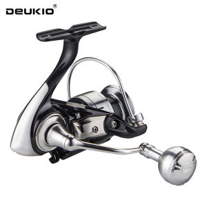 DEUKIO Nước Mặn Câu Kim Loại Bóng Núm Quay 2000-7000 Series 3 + 1BB 5.2:1 Kéo Tối Đa 15Kg Chống Nước Cho Đại Dương Sông Hồ