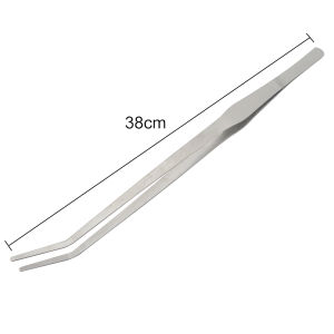 Aquarium Stainless Steel Tweezers Straight Curved Water Grass Aquatic Plants Clip Pliers Long Tweezers Fish Tank Cleaner Tools
