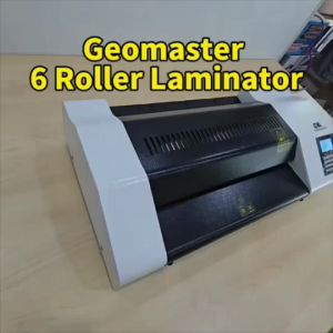 GEOMASTER GM-446L A3 Heavy Duty Laminator | Professional 6 Roller LCD Hot & Cold Laminating Machine + FREE A4 Film
