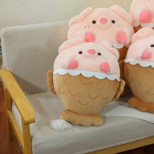 น่ารัก Snapper หมูของเล่นตุ๊กตา Plushie ยัดไส้นุ่มสีชมพู Piggy Apany หมอนนอนกอดหมอนสําหรับสาววันเกิด