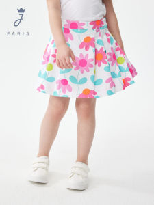 Jacadi | Retro Flower Print Summer Mini Skirt for Girls