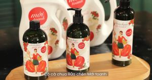 [ 500ml ] Nước Rửa Chén Thiên Nhiên Cô Cà Chua Mới Toanh An Toàn Cho Bé Bảo Vệ Da Tay MT
