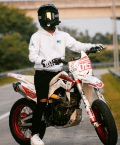 Decal Stiker Klx Dtracker full body Putih supermoto keren