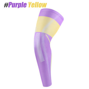 1/2PCS Compression Leg Sleeve Full Length Leg Sleeves Sports Cycling Leg Sleeves for Men Women Running Basketball
