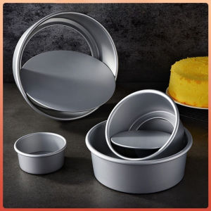 Round Cake Molder 4/6/8/10 inch Baking Pan Removable Bottom Nonstick Aluminum Alloy Bento Cake Pan