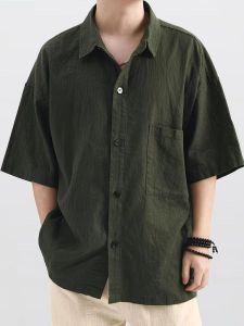 JIARONG | Retro Style Linen Loose Summer Shirt