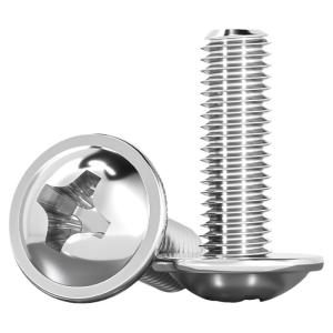 TIANZHUOJINSHU | 304 Stainless Steel Cross Recessed Round Head With Washer Machine Screws