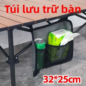Túi Đựng Đồ Bên Cạnh Bàn Dùng Cho Cắm Trại Túi Tổ Chức Ngoài Trời Cho Xe Đẩy Cắm Trại Có Ngăn Chứa Đồ