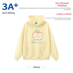 JNXS | Apple Star Print Flannel Loose Fit Modern Hoodie