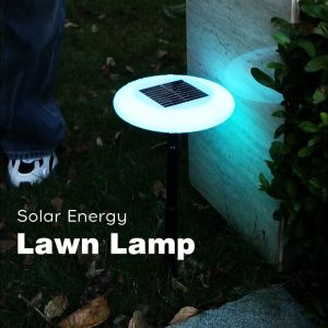 Luckyled Lampu Solar Taman Lawn Lamp  RGB LED Light for Garden Decoration Walkway Lawn Night Lamp