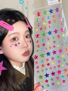 Childrens Stage Makeup Painted Stickers Face Decoration Stars Heart Stick-on Crystals Concert Music Festival Makeup Bright Rhinestone