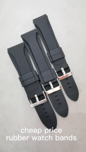 20mm 22mm 24mm minyak kalis habuk kalis air sukan tali jam tangan silikon
