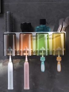 Ecoco Toothbrush Cup 320ml High-transparency Mouthwash Mug Water Cup Wash Cup