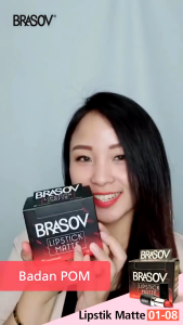 BRASOV Lipstick Matte 3.8 g - Lipstik Putar - Lipstik Mate - RAtu Kosmetik Online