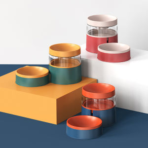 HomeLife 2 in 1 Cat Pet Food Water Feeder Dispenser P24