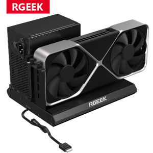 RGEEK | Cổng Kết Nối eGPU OCuLink Với Cáp PCIe 5.0 X4 SFF-8611 128Gbps 50cm Dock GPU Ngoài Cho Laptop Mini PC Tương Thích Với Nguồn ATX SFX