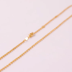 Chow Sang Sang 周生生 999 24K Pure Gold Essence Figaro Chain Necklace for Women 45cm 95384N Price-by-Weight 2.62g Gold