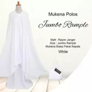Mukena Bali Mukena Dewasa Polos Jumbo Rempel