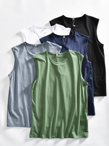 Feel Full! Super Comfortable! Washed Soft Glutinous Modal Blended Summer Mens Casual All-Matching Vest T-shirt