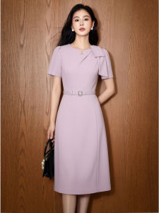 Pink Bow Little Style Dress Elegant Unique