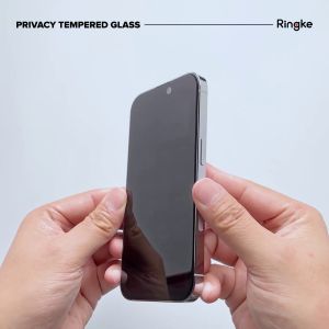 Ringke Privacy Glass Compatible with iPhone 15 Pro Max Privacy Screen Protector Tempered Glass Screen Protector with Easy Application Kit