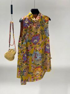 DANTING | Trendy Unique Design New Chinese Style Yellow Dress