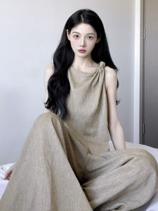 SHANGSHA | Luxurious Unique Style Wide Leg Pants Set for Women