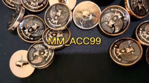 KANCING BAJU JAMUR DATAR MOTIF BURUNG GARUDA 21 CM ISI 12PCS