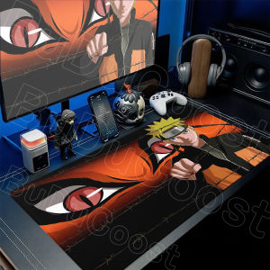 Bandai | Uzumaki & Kurama Gamer Speed Keyboard Mat with Lock Edge Cute Anime Naruto Carpet 1000x500mm Gaming Non-slip PC E-sport Mousepad