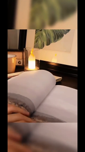 เทียนแสงกลางคืนแบบชาร์จไฟได้ขนาดเล็กของขวัญวันเกิดเทียนอาหารค่ำ