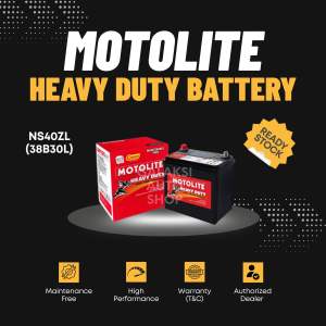 Motorlite NS40 (38B20L) Heavy Duty Battery – Untuk Kereta Malaysia/Jepun