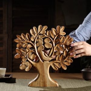 งานแกะสลักไม้ไทยเอเชียตะวันออกเฉียงใต้ร้านอาหารเครื่องประดับตก แต่ง