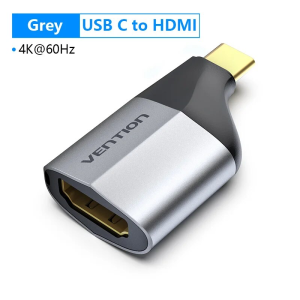 Vention | Vention USB C to HDMI 2.0 Adapter USB Type C HDMI Cable 4K Converter for MacBook Samsung S10/S9 Huawei P40 Xiaomi HDMI Cord
