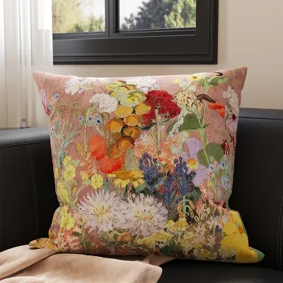 New Chinese Style Pillowcase Sofa Living Room Window Decorative Pillowcase Removable And Washable Backrest Pillow