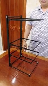 Home Under Sink Pot Storage Freestanding Multi-functional Adjustable Multiple Layers Storage Rack