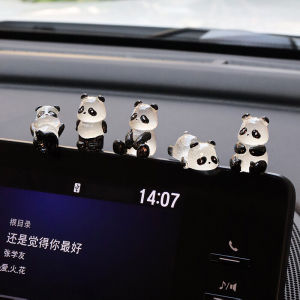 Cute Night Glow Panda Car Dashboard Decoration Interior Accessories Automobile Mounted Healing Theme Car Decorations