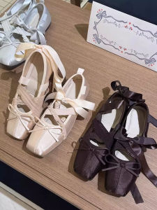 MIFULIAN | Sweet Bow Strap Mary Janes Heel Lifters